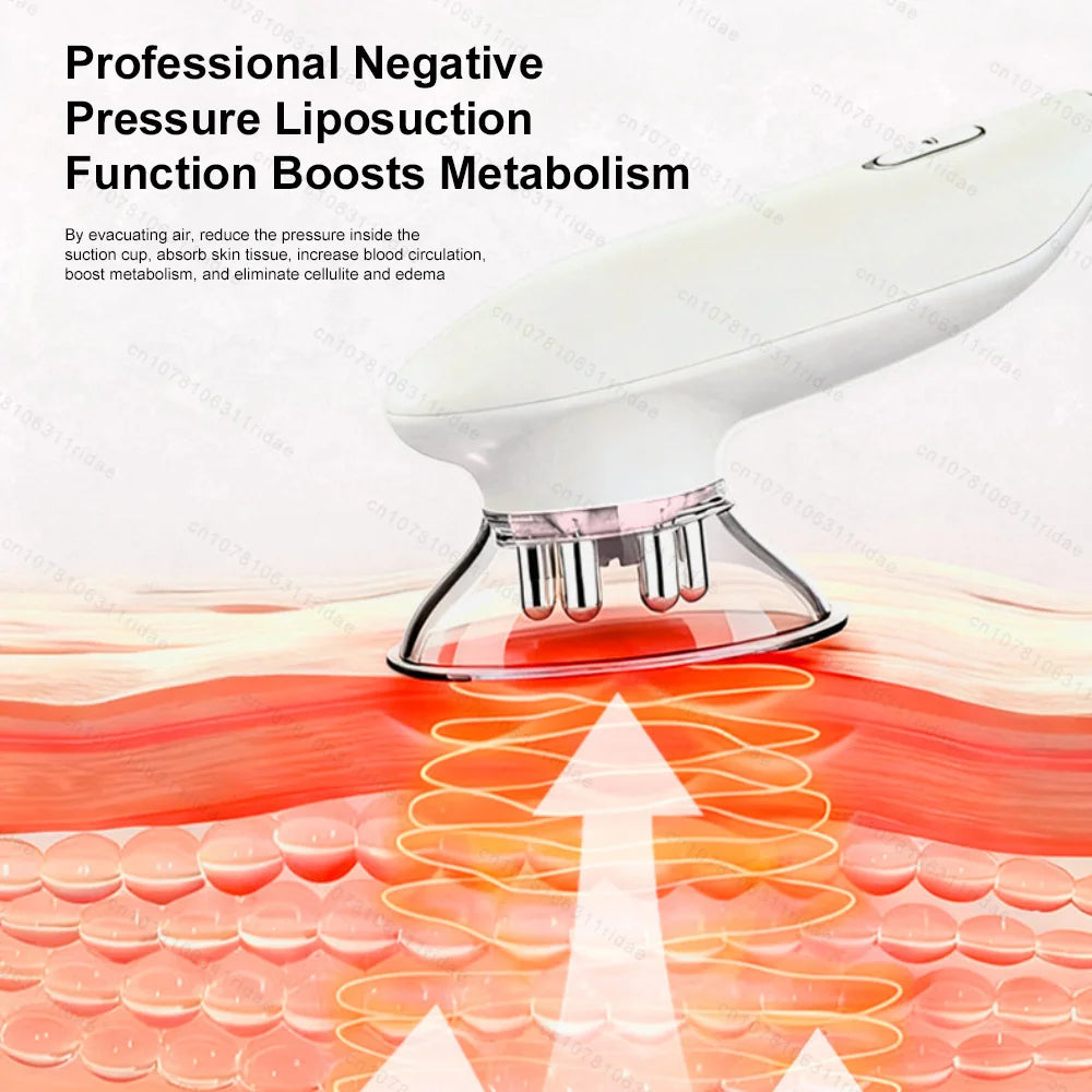 Electric Fat Cellulite EMS Removal Abdomen Massage Device Strong Suction Deep Tissue Body Sculpting Massager Tool Anti Cellulite