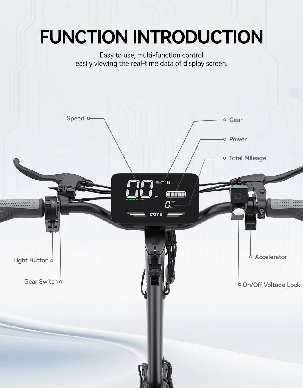 T10 Portable E-Scooter 900W Peak Power 48V 13.5/18 Ah Battery Electric Scooter for Adults 11inch Off-road Tire Scooters Electric