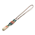 Handmade Vintage Ceramic Necklace Retro craft pottery Ethnic Style Chinese Pendant Unique Women's Accessory  X840G