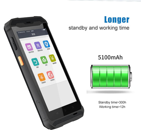 Handheld 125khz-134.2khz RFID Animal Ear Tag Reader Android PDAs Scanner for Cattle/goat Dairy Farm Livestock Data Management