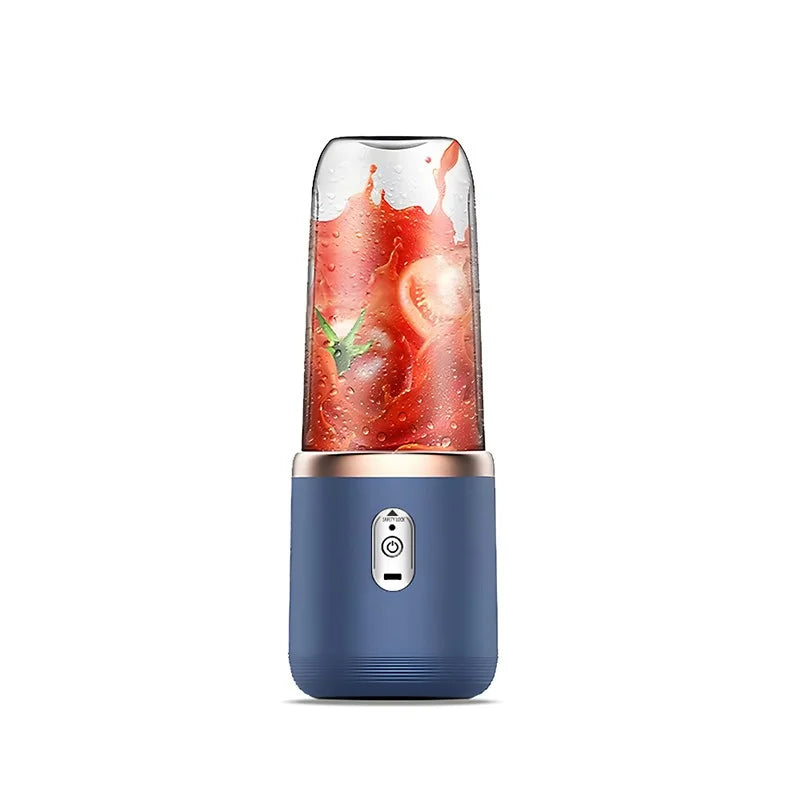 High-Speed Portable Juicer Cup, USB Rechargeable Blender with 6-Blade Head for Fresh Juice, Shakes & Travel