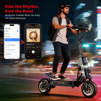 New HALO KNIGHT T107Pro Large Display Smart Escooter Adults 60V 38.4Ah Battery 3000W Dual Motor 95KM/H Powerful Electric Scooter