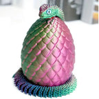 4pcs/set 3D printed snake surprise egg decoration, flexible joints, the best gift for 3D printing enthusiasts
