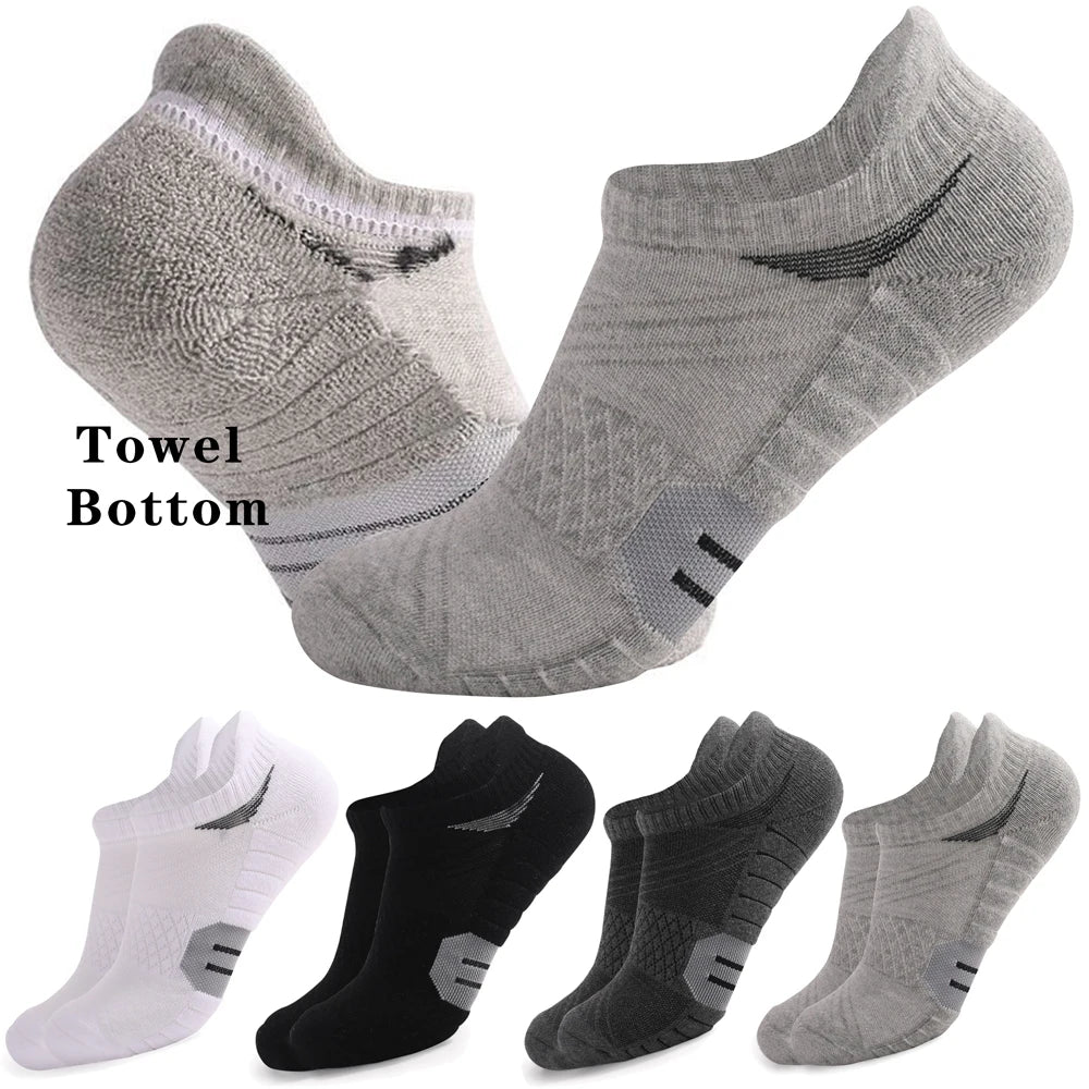 1 PAIRS Towel Bottom Hiking Socks Men Women Cotton Sock Short Running Sport Socks Breathable Deodorous Socks Plus Size EUR 35-50 Main image