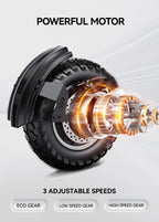 T10 Portable E-Scooter 900W Peak Power 48V 13.5/18 Ah Battery Electric Scooter for Adults 11inch Off-road Tire Scooters Electric