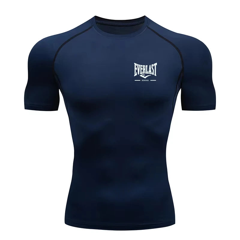 New Men's Compression Running T-Shirt Short Sleeve Gym Fitness Workout Sportswear ZY00139