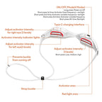 New 3D Eyes Massager Electric Eye Massage Glasses EMS Red Light Eye Care Lighten Dark Circles Eye Relax Massager