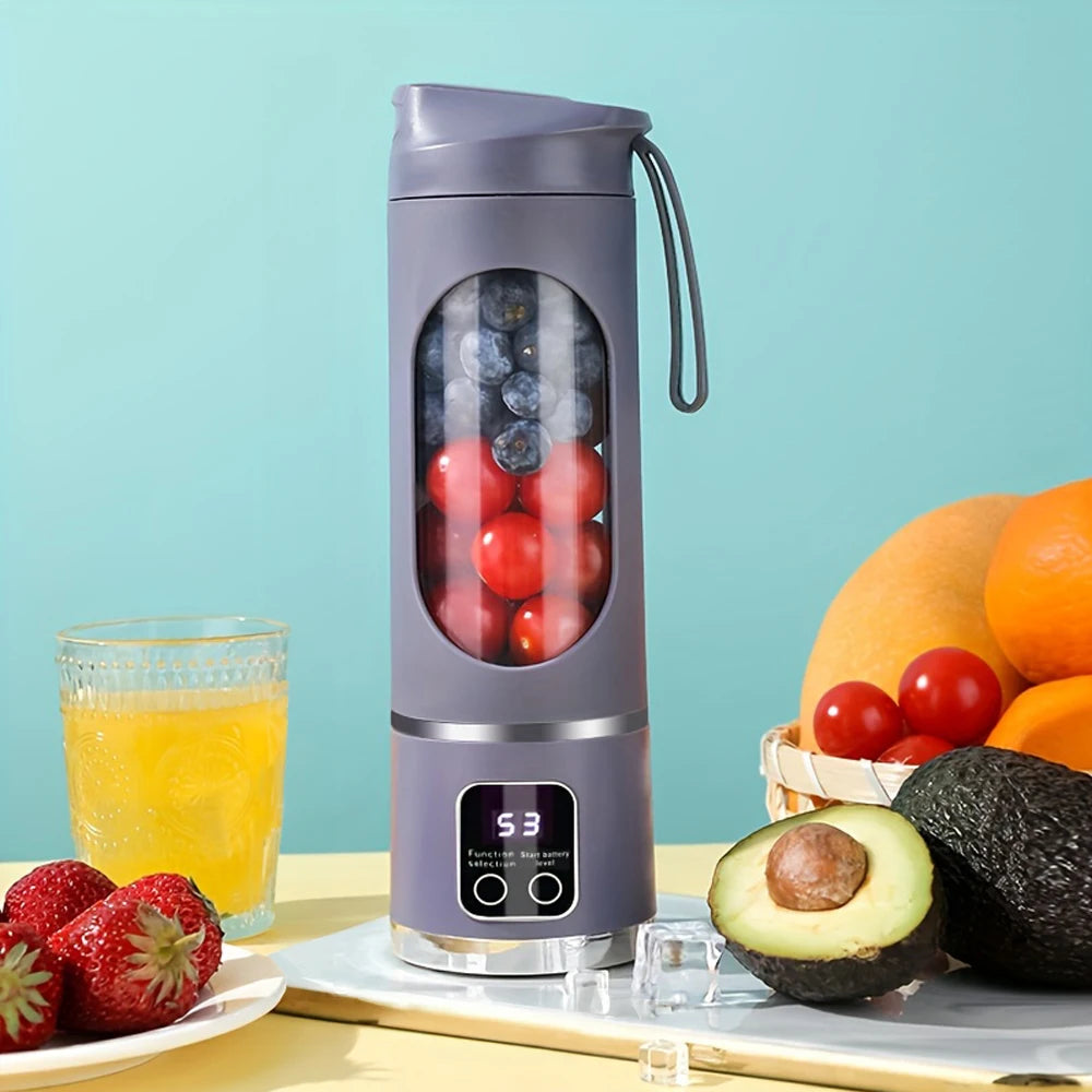 Portable Outdoor Electric Juicer 450ML  Digital Display Juice Cup USB Charging Mini Fruit Juicer Main image