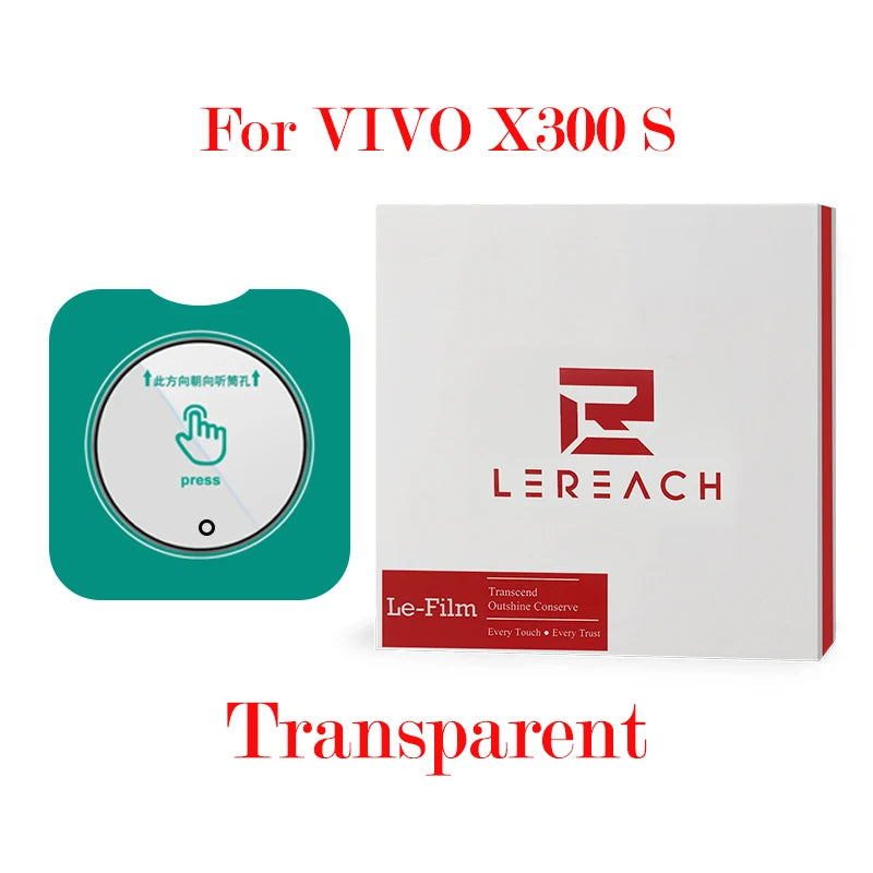 Lereach for VIVO X300 Ultra X300S Self-Locating Frame Tempered Glass Camera Lens Protector Anti-Scratch Film