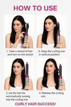 5 In 1 Hair Dryer And Hot Air Comb Brush With Curling Iron Hair Straightener For Fast Drying Curling Straightening And Styling