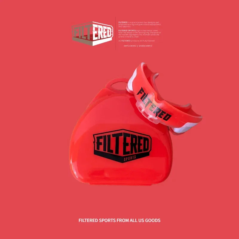 Filtered Sports Adult Sports Mouthguard Muay Thai Boxing Teeth Rugby Fight Training Protection Mma BracesFighting Mouth Guard