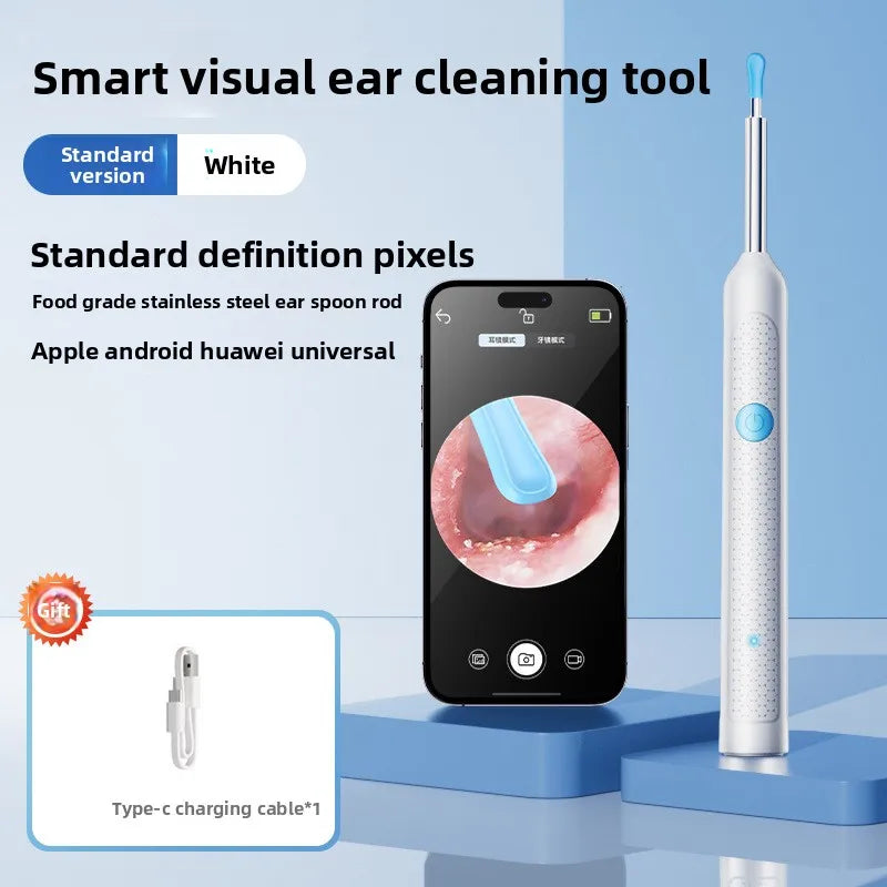 Visual Ear Wax Cleaner with Camera Safe Earwax Removal Endoscope with 5M Camera Luminous Otoscope Ear Cleaning Tools Ear Care Main image