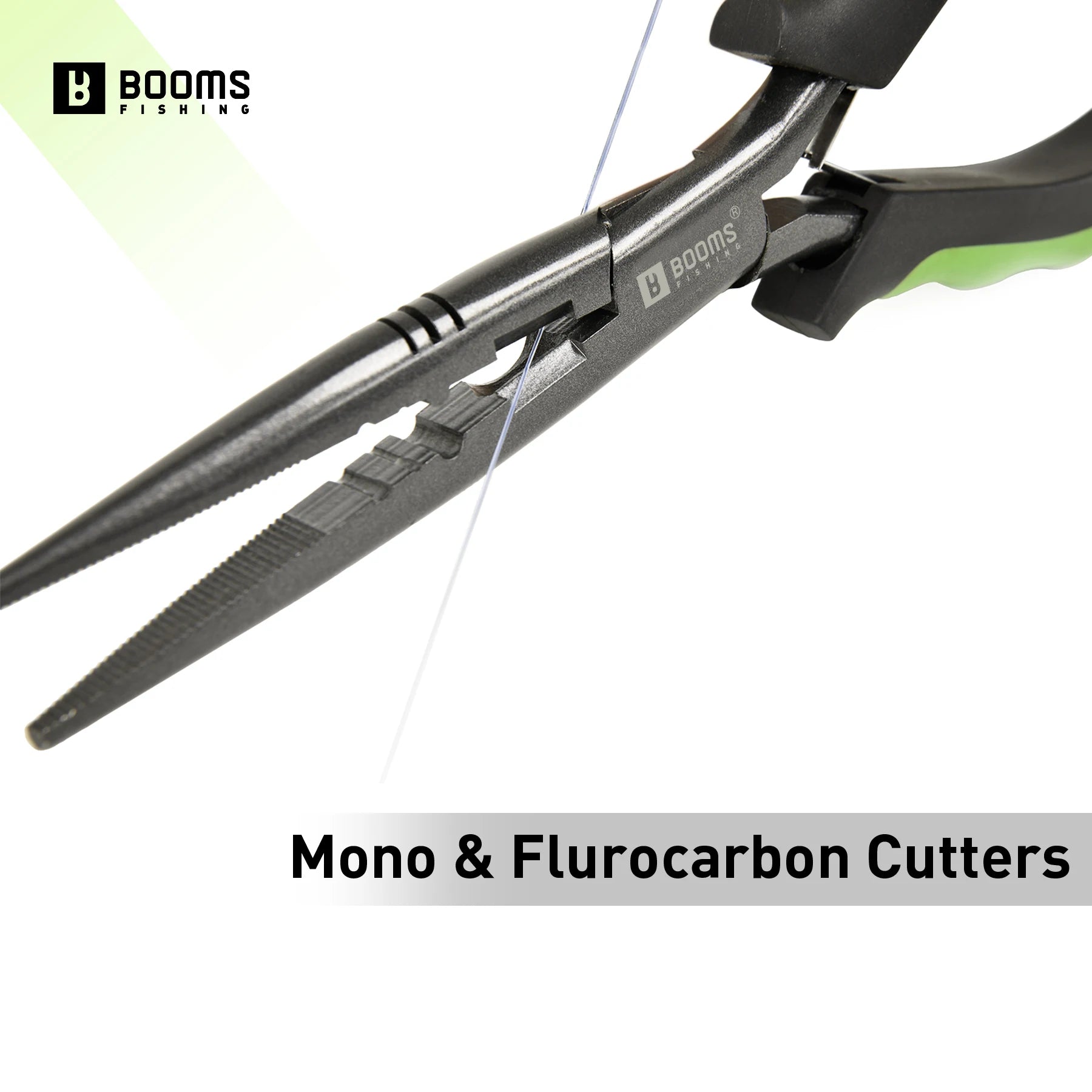 Booms Fishing F03 Multifunction Fishing Pliers Tools 23.5cm Straight Long Nose Stainless Steel Line Cutter Scissors Tools