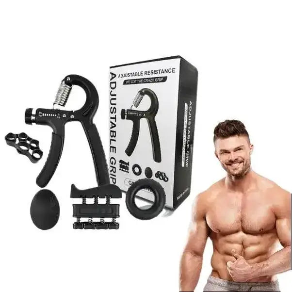 Adjustable Hand Grip Strengthener with Counter, Finger Exerciser Stretcher, Forearm Workout Equipment, Grip Ring Stress Ball, Hand Rehabilitation Trainer, Hand Strength Training Kit Main image