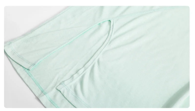 DRUR Women Thin Summer Yoga Shirts Loose Fit Breathable Workout Tops with Side Slits Lightweight Running Sport Tee Athletic Wear