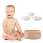 VELPEAU Baby Belly Hernia Belt with 3 Compression Pads, Umbilical Hernia Band Belly Button Abdominal Binder for Infant Newborn