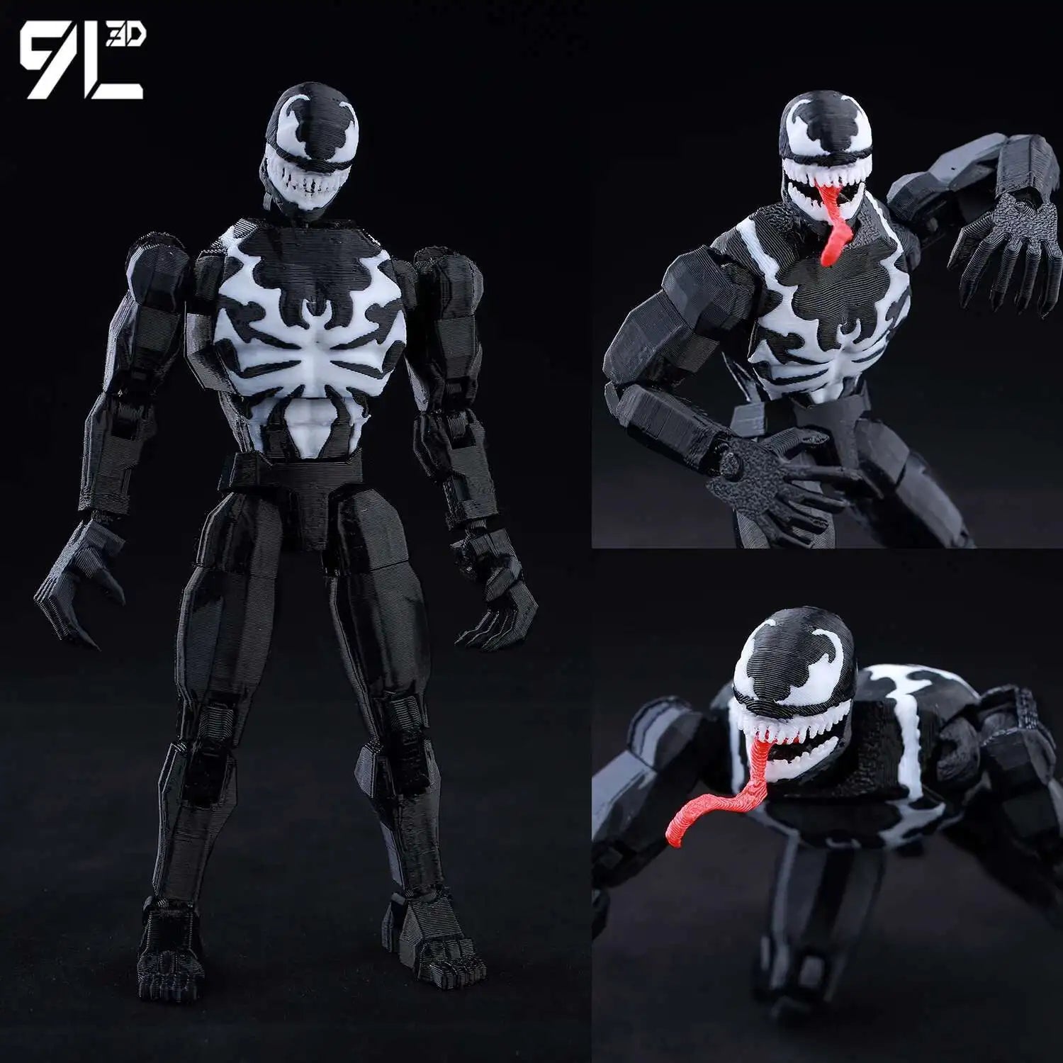 Venom Spider-Man Lucky13 Dummy13 Action Figures - 3D Printed T13 Multi-Jointed Shapeshift Mannequin Anime Collectible Toys Secondary image