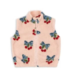 2026 KS Brand Winter Baby Girls Boys Lambswool Cherry Jackets Kids Clothes Boys Sequin Cartoon Outerwear Children's Coats 1-9Yrs