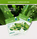 20pcs Natural Plant Facial Mask Moisturizing Oil Control Anti-Aging Fruit Aloe Korean Sheet Face Mask Beauty Skin Care Prodcuts