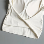 Sexy Backless Sports Vest Women Fixed Chest Pad Tight Quick-Drying Slim Fit Yoga Top Breathable Fitness Shirt