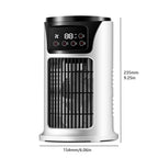 Portable Air Conditioner Desk Fan Spray Humidifier Air Cooling Fan Timing Circulation Wind Quiet Electric Fan for Home Office