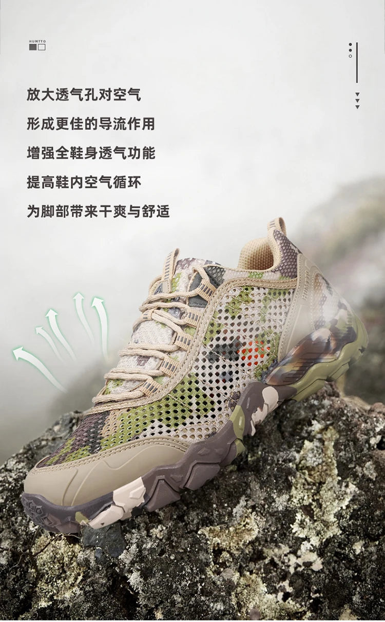 HUMTTO Men Hiking Shoes Breathable Outdoor Sports Climbing Shoes hunting shoes women Trekking Sneakers ankle boots tennis shoes