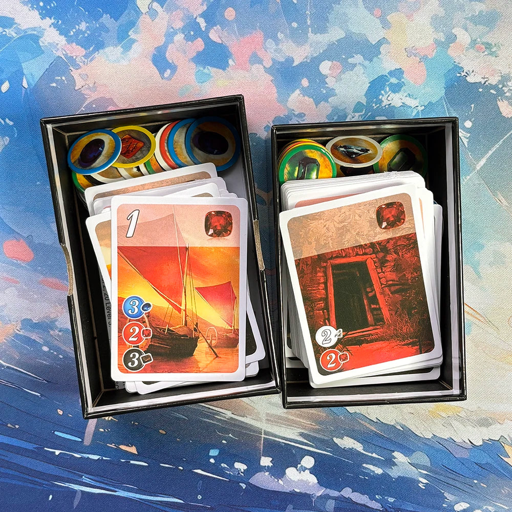 Investment&Gem Trading Strategy Board Game for Family 2-4 Players Economic Card Game English Spanish Version Party Tabletop Game