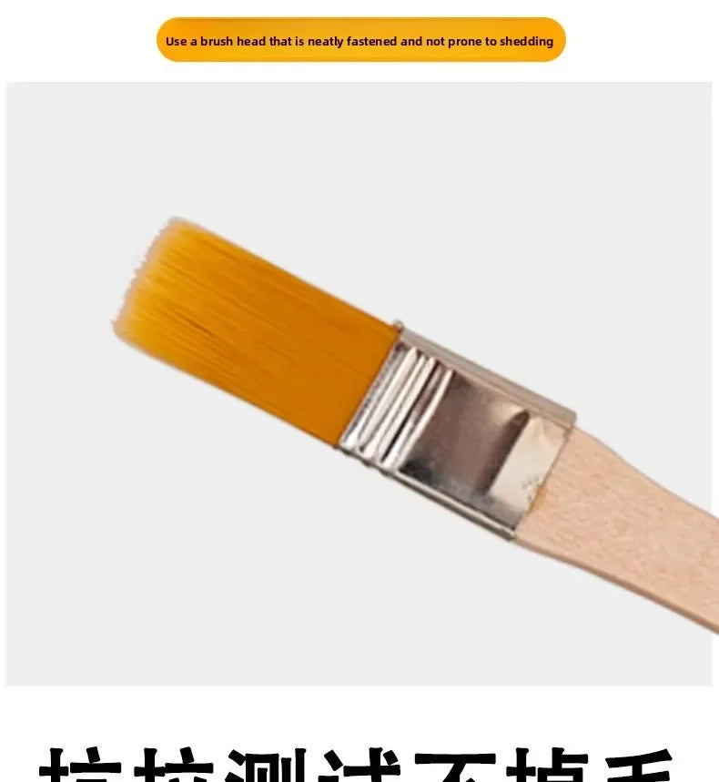 10/30PCS Multifunctional Nylon Bristle Paint Brushes Wooden Handle Art Painting Tools for Craft Creation and Household Cleaning