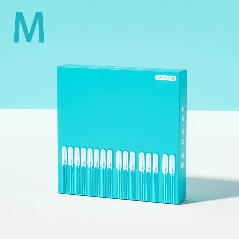 24Pcs Disposable Silicone EarWax Remover sticky ear pick For Kids Olders Adult S/L Ear Cleaner Reusable Adhesive Earpick