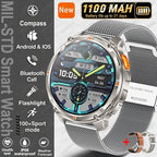 2026 New T-Rex 3 Ultra 1100mAh Smart Watch 5ATM Waterproof Outdoor Sports GPS Track Heart Rate Compass Bluetooth Call Smartwatch