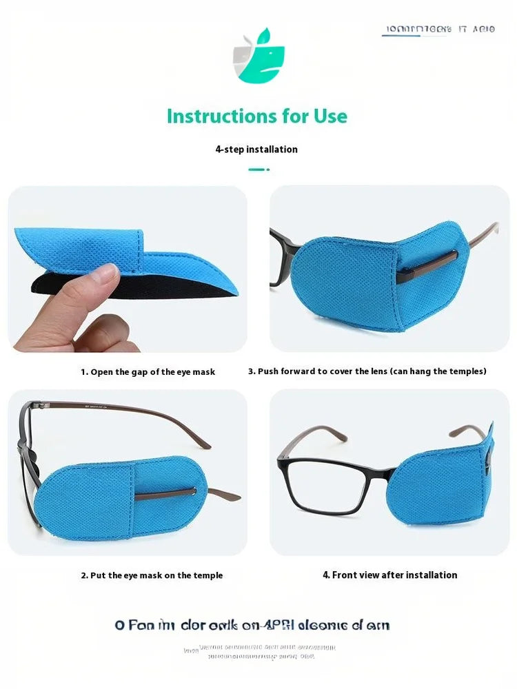 6Pcs Eye Patch Amblyopia Eyeglasses Patches Eyeshade Kid Strabismus Vision Care For Girl Boy Eye Pad