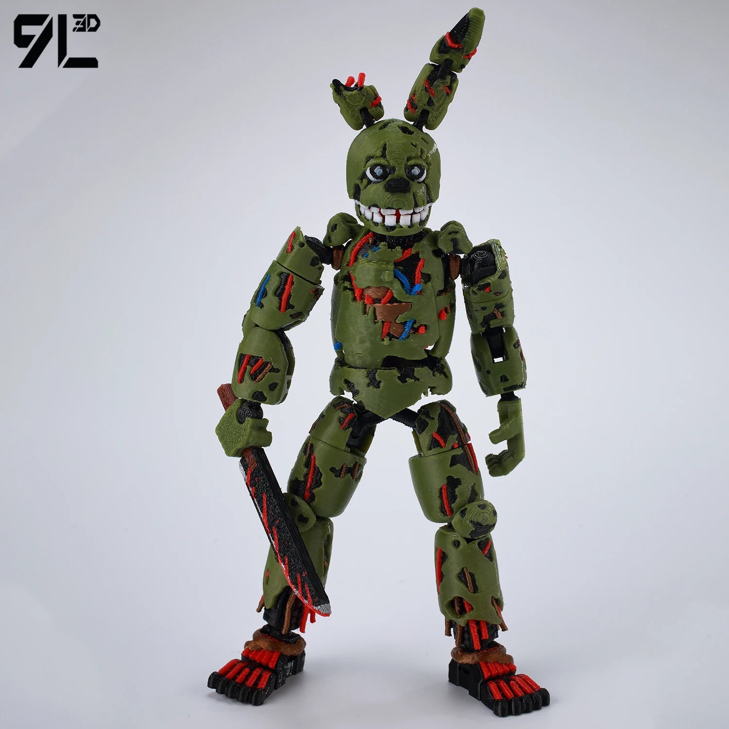9L3D Printed FNAF Freddy Fazbear's Pizza Springtrap Toys Action Figures Anime Model Lucky13 Dummy13 Titan13 Ornaments Gifts