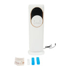White Modern ABS Freestanding Air Conditioning Fan with Remote Touch Screen Control EU Plug Warm Cool Wind Timing Humidity Fan