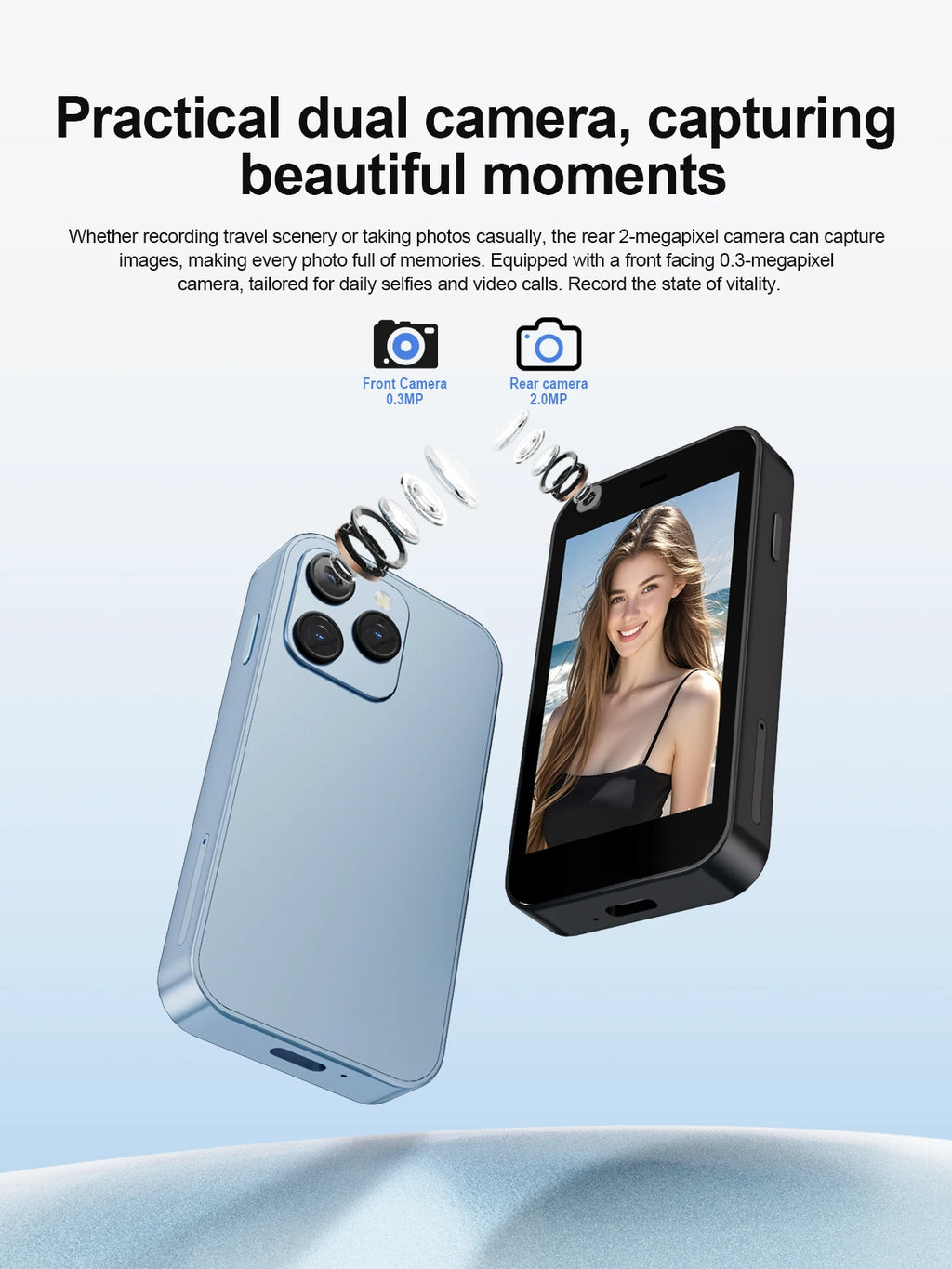 SERVO 15SE Super Mini Smartphone Android System 2GB+16GB Play Store Wifi Dual SIM 3.0" Small Pocket Cheap Smart Phones 3G WCDMA