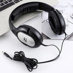 Sennheiser HD206 Over-Ear Wired HiFi Drivers Stereo Bass Audiophile Headphones Original Noise-Canceling Monitoring Headset
