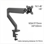 Single Monitor Mount Stand Up to 32 Inch 19.8lbs Universal VESA Desk Bracket Height Adjustable Computer Screen Holder