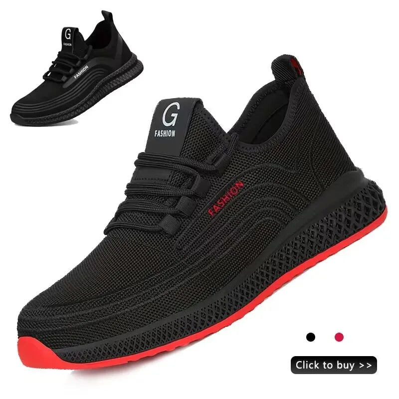 Puncture Proof Breathable Work Safety Boots Anti-stab Safety Shoes Men Steel Toe Shoes Man Construction Work Shoes Protective Sh
