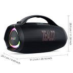 ZEALOT S98 160W Big Power Portable Bluetooth Speaker Wireless TWS Subwoofer Bluetooth Speaker Waterproof Mobile HIFI Quality