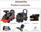 Kids Train Riding Toy Ailway Classical Electric Model Can Carry A Small Train Rail Car Children's Baby Walker Stroller Toys Boys