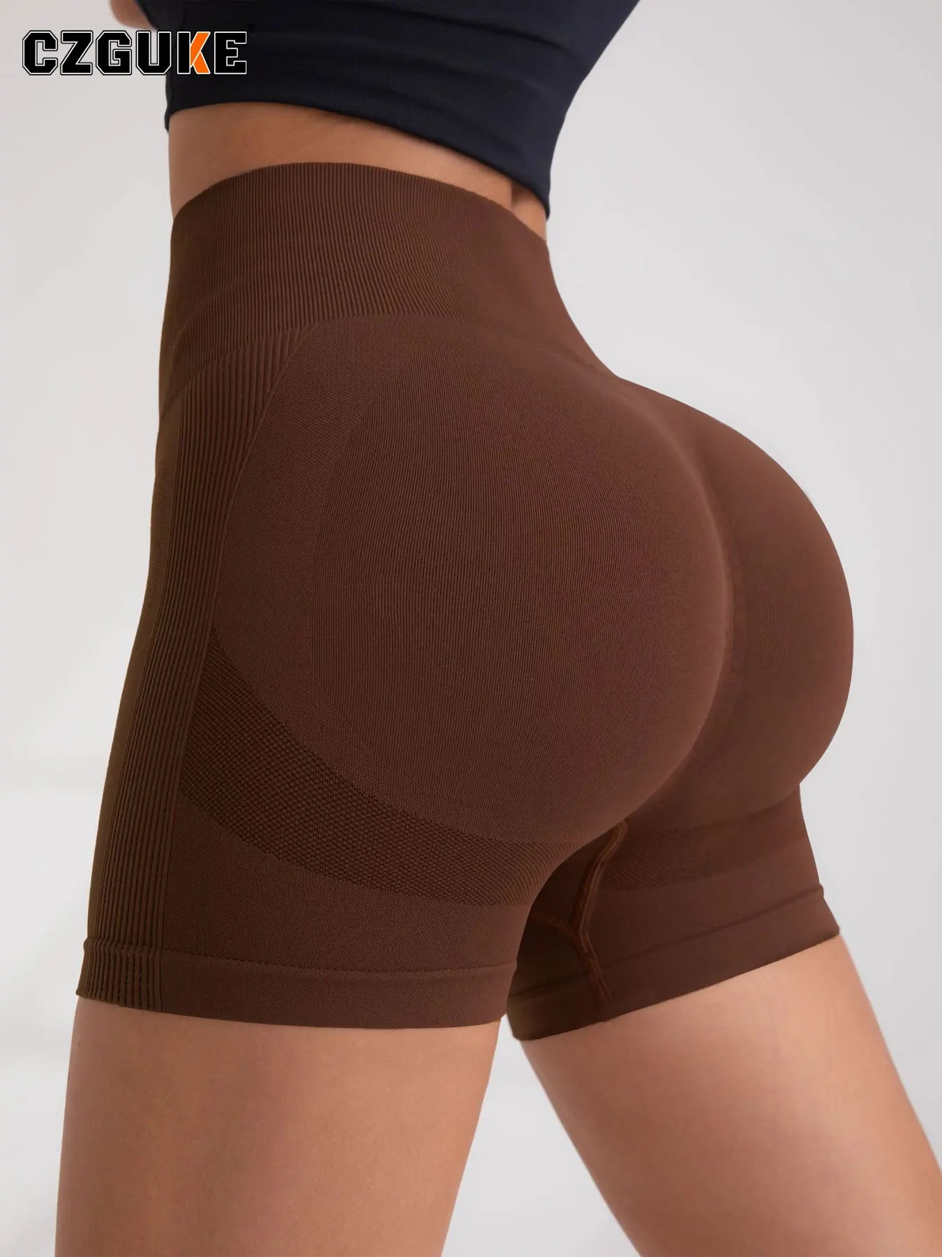 CZGUKE Ladies' outdoor sports shorts fitness pants gym warm-up yoga pants high-quality tight jogging shorts and cycling shorts