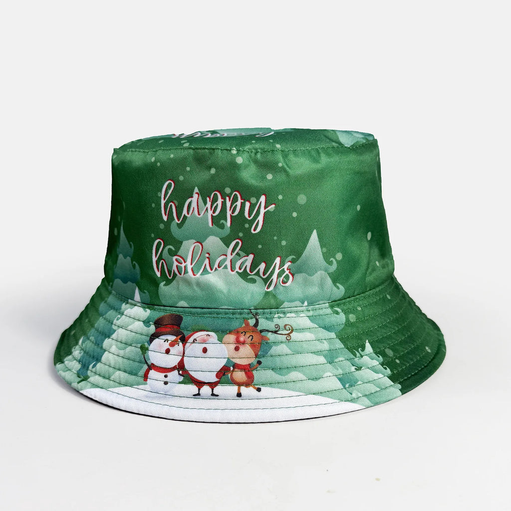 Classic Popular Funny Novelty Christmas Santa Claus gift fisherman hat Outdoor Leisure Sunscreen Sun Hat Men Women bucket hats