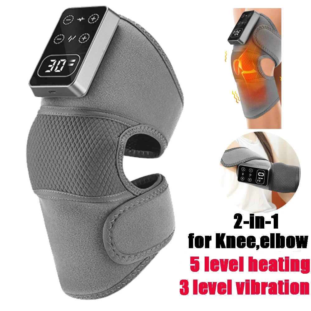 Electric Heating Shoulder Brace LED Display Vibration Shoulder Massage Support Belt Strap For Joint Brace Care Muscle Relaxation