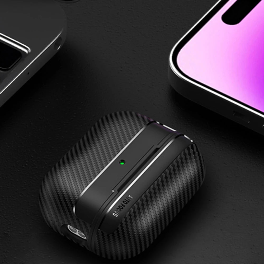 Carbon Fiber Case For AirPods Pro 2023 Wireless Earphone Case For AirPods Pro 2 3 1 Protective Cover For Air Pods Pro 2nd 3rd