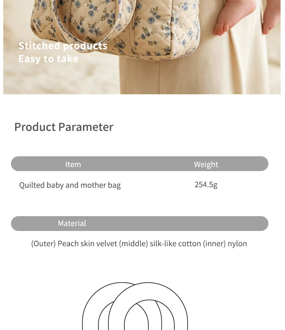 Elinfant 1 PC Baby Diaper Bag Mommy Maternity Packs Baby Stuff Nappy Bags for Mom Mummy Handbags Strollers Mother Kids