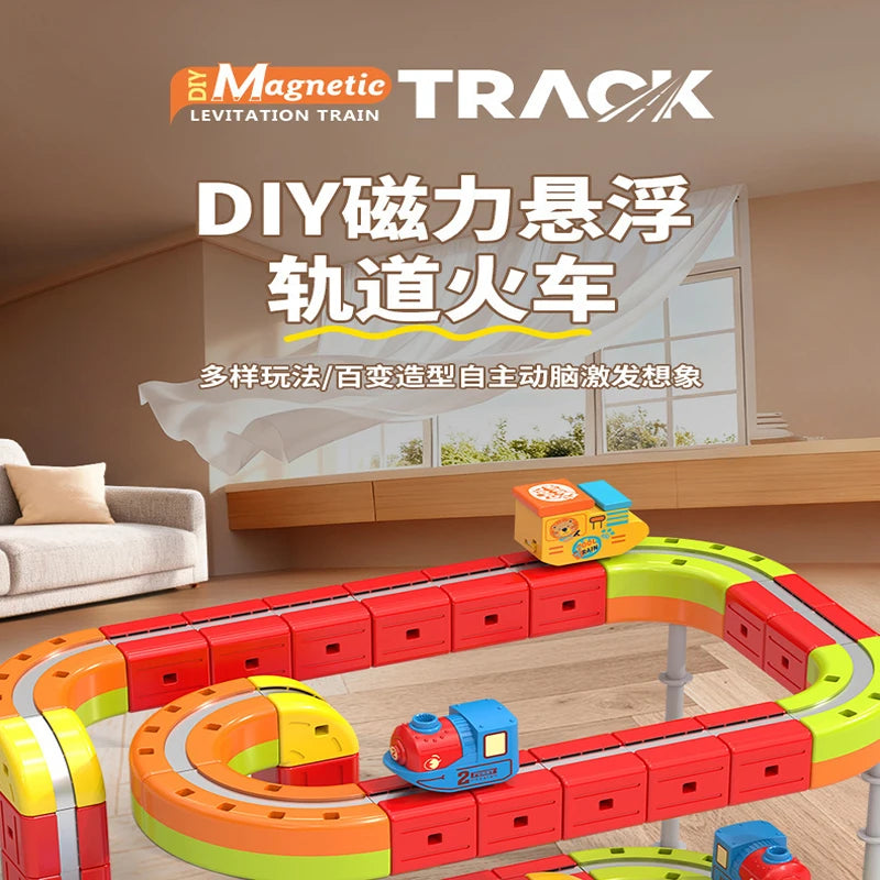 Magnetic Bullet Train Set For Kids With Electric Locomotive Diy Track Building Blocks Stem Educational Construction Toy Birthday