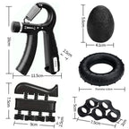 Mechanical Counting Grip Strength Trainer With Finger Exerciser For Muscle Building Hand Injury Recovery Rehabilitation Training