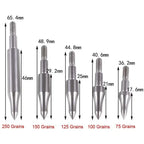 12pcs Archery Target Arrowhead 75/100/125/150/200/250/300grain Stainless Steel Aiming Arrow Tips with O Ring Hunting Accessories