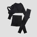 WAREBALL 2/3/4pcs Seamless Yoga Set Gym Clothes Sportswear Yoga Suits For Women Fitness Set Tracksuits Sports Bra Gym Leggings