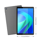 10-inch tablet, Android 14, quad-core processor, 4GB RAM (2GB+2GB expandable), 32GB storage, Wi-Fi, dual cameras, 6000mAh