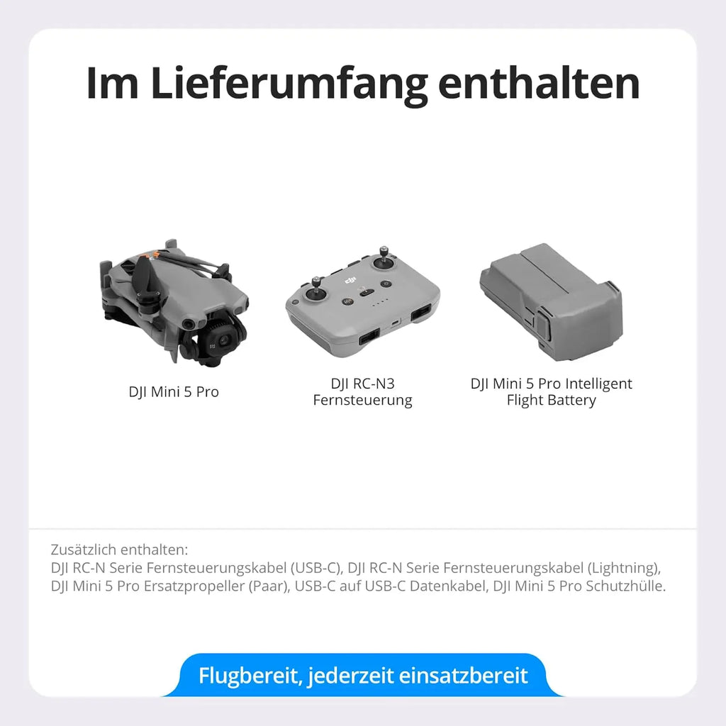 DJI Mini 5 Pro Ultra-Light & Folk Drone 4K/60fps HDR Video Camera Drone Under 250g Extended Battery Life